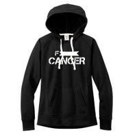 F Cancer Simple Logo Women's Fleece Hoodie