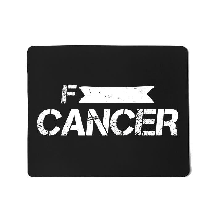 F Cancer Simple Logo Mousepad