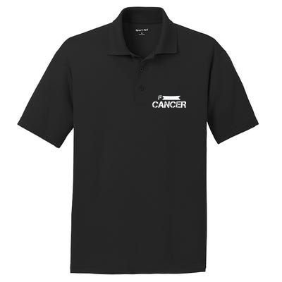 F Cancer Simple Logo PosiCharge RacerMesh Polo