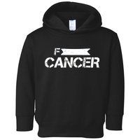 F Cancer Simple Logo Toddler Hoodie