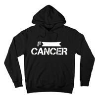 F Cancer Simple Logo Tall Hoodie