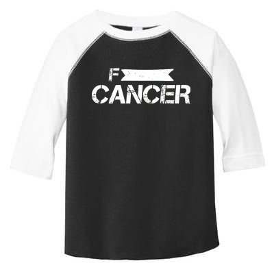 F Cancer Simple Logo Toddler Fine Jersey T-Shirt