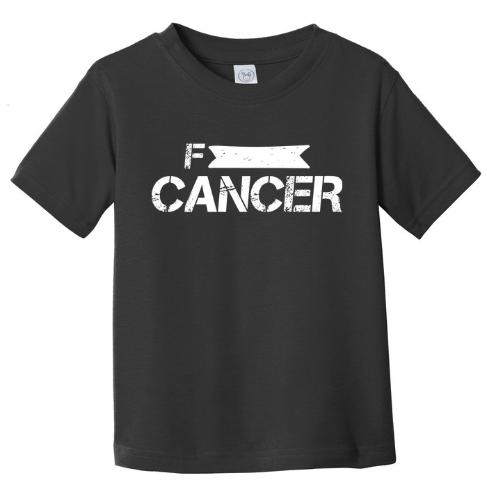 F Cancer Simple Logo Toddler T-Shirt