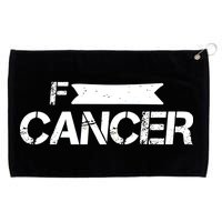 F Cancer Simple Logo Grommeted Golf Towel