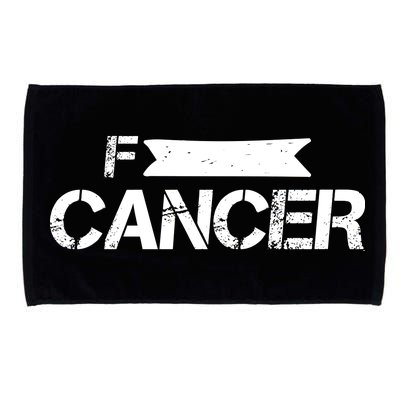 F Cancer Simple Logo Microfiber Hand Towel