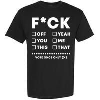 F Check Box Funny Sarcastic  Garment-Dyed Heavyweight T-Shirt