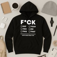 F Check Box Funny Sarcastic  Hoodie