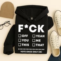 F Check Box Funny Sarcastic  Hoodie