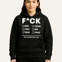 F Check Box Funny Sarcastic  Hoodie