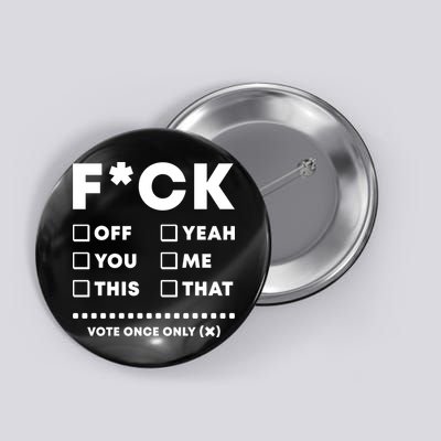 F Check Box Funny Sarcastic  Button
