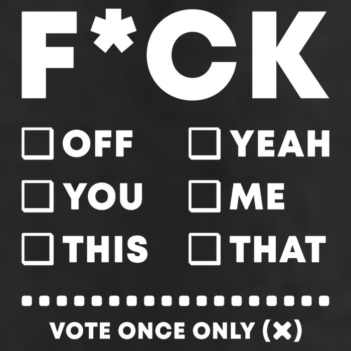 F Check Box Funny Sarcastic  Tumbler