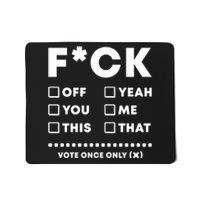 F Check Box Funny Sarcastic  Mousepad