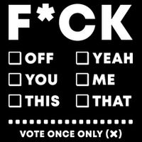 F Check Box Funny Sarcastic  Poster