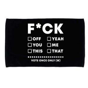 F Check Box Funny Sarcastic  Microfiber Hand Towel