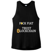 F CK Flat Trust Blockchain Ladies PosiCharge Tri-Blend Wicking Tank