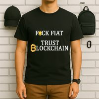 F CK Flat Trust Blockchain T-Shirt