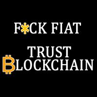 F CK Flat Trust Blockchain Button