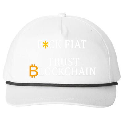 F CK Flat Trust Blockchain Snapback Five-Panel Rope Hat