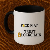 F CK Flat Trust Blockchain Mug