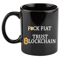 F CK Flat Trust Blockchain 11oz C Handle Ceramic Mug