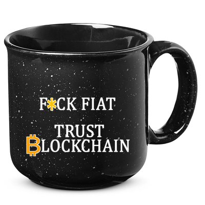 F CK Flat Trust Blockchain 15oz Campfire Ceramic Mug