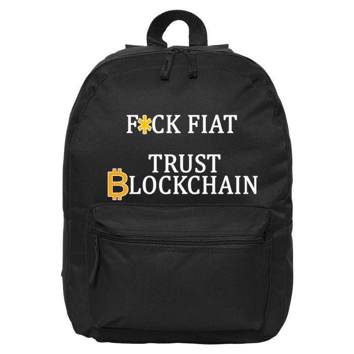F CK Flat Trust Blockchain 16 in Basic Backpack