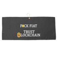 F CK Flat Trust Blockchain Large Microfiber Waffle Golf Towel