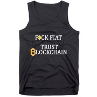 F CK Flat Trust Blockchain Tank Top