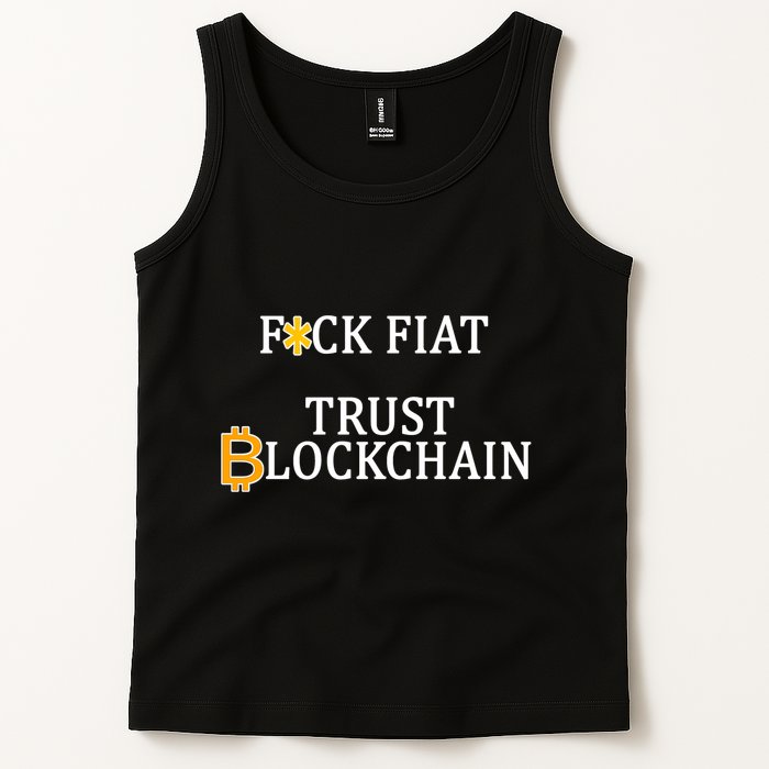 F CK Flat Trust Blockchain Tank Top