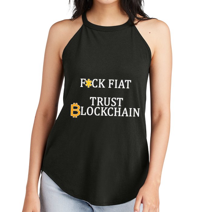 F CK Flat Trust Blockchain Women's Perfect Tri Rocker Tank