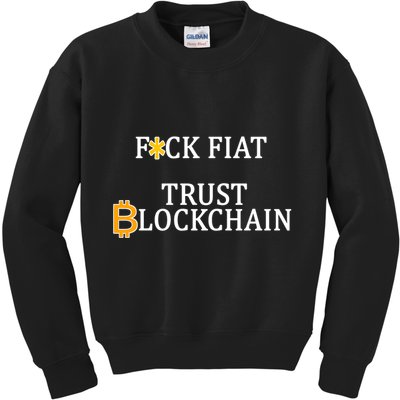 F CK Flat Trust Blockchain Kids Sweatshirt
