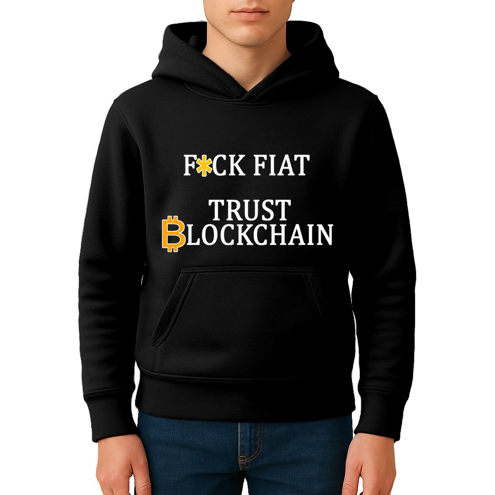 F CK Flat Trust Blockchain Kids Hoodie