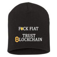 F CK Flat Trust Blockchain Short Acrylic Beanie