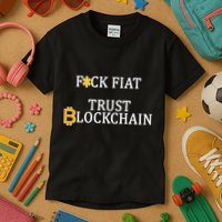F CK Flat Trust Blockchain Kids T-Shirt