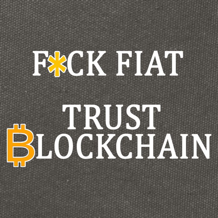 F CK Flat Trust Blockchain Cotton Canvas Backpack