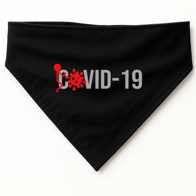F COVID-19 USA-Made Doggie Bandana