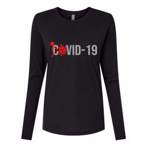 F COVID-19 Womens Cotton Relaxed Long Sleeve T-Shirt