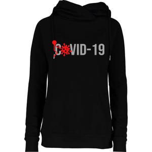 F COVID-19 Womens Funnel Neck Pullover Hood