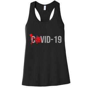 F COVID-19 Women's Racerback Tank