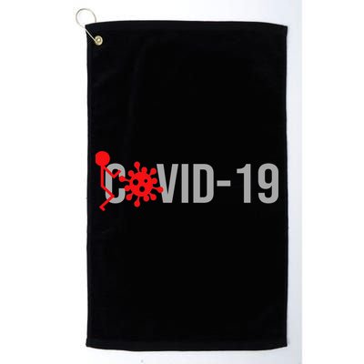 F COVID-19 Golf Towel