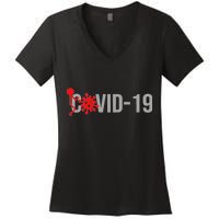 F COVID-19 Women's V-Neck T-Shirt