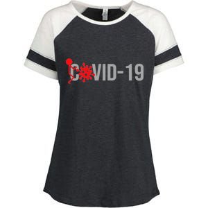 F COVID-19 Enza Ladies Jersey Colorblock Tee