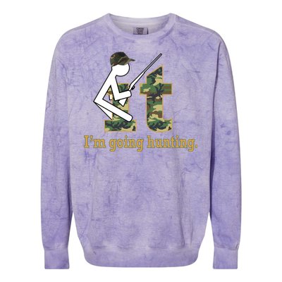 F It Im Going Hunting Colorblast Crewneck Sweatshirt