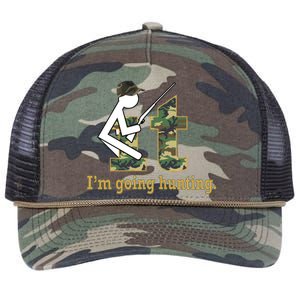 F It Im Going Hunting Retro Rope Trucker Hat Cap