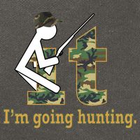 F It Im Going Hunting Cotton Canvas Backpack