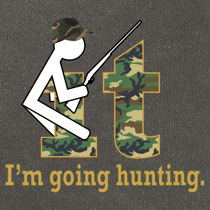 F It Im Going Hunting Cotton Canvas Backpack