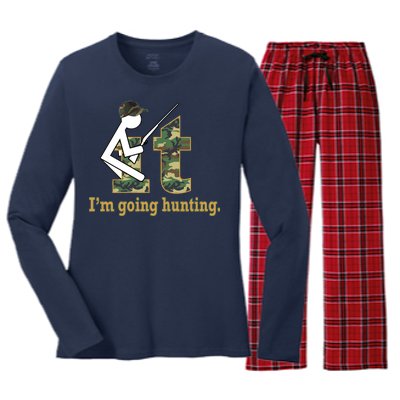 F It Im Going Hunting Women's Long Sleeve Flannel Pajama Set 