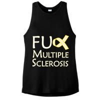 F Multiple Sclerosis Ladies PosiCharge Tri-Blend Wicking Tank