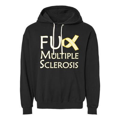 F Multiple Sclerosis Garment-Dyed Fleece Hoodie