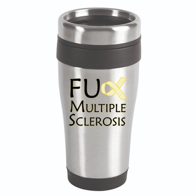 F Multiple Sclerosis 16oz Travel Tumbler